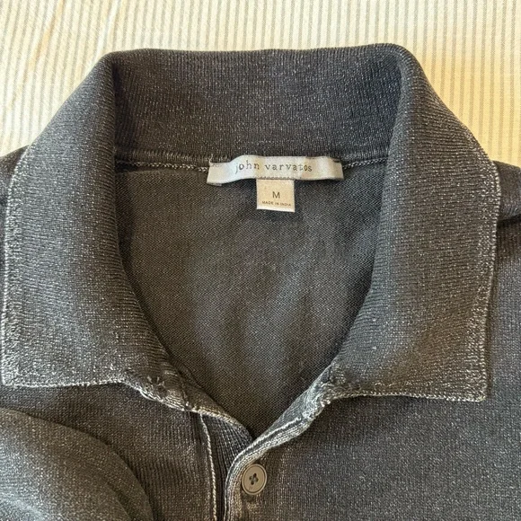 John Varvatos Dune Long Sleeve Cotton
Polo Sweater M - Picture 4 of 9